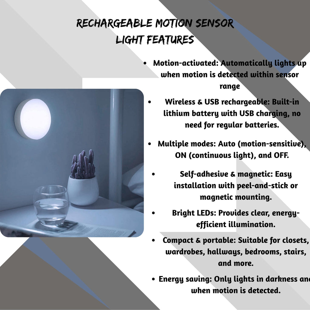 Portable Sensor Light – Motion-Activated & Energy-Saving, portable, motion-activated sensor # Pack of 2 light—perfect for closets, stairs, bathrooms, and more.
