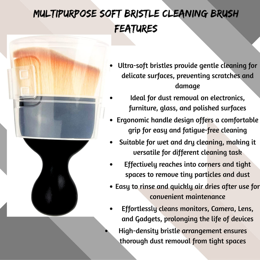 Multipurpose Soft Bristle Brush – Gentle, Effective & Easy Cleaning # Pack of 3
