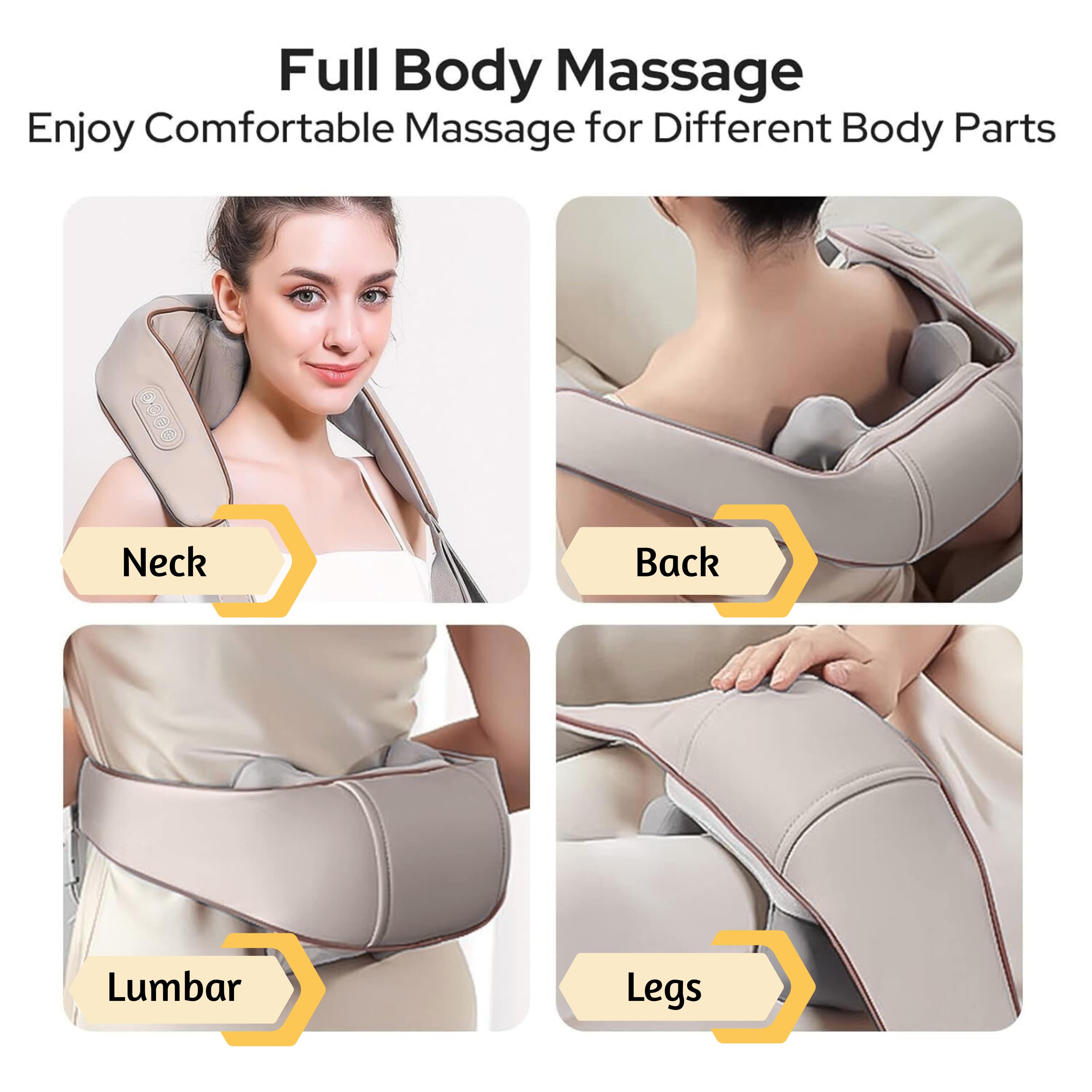 Neck Massager – Relaxation & Pain Relief Anytime, Anywhere, Soothe stiff muscles and relieve tension with this portable neck massager—perfect for home, office, or travel.