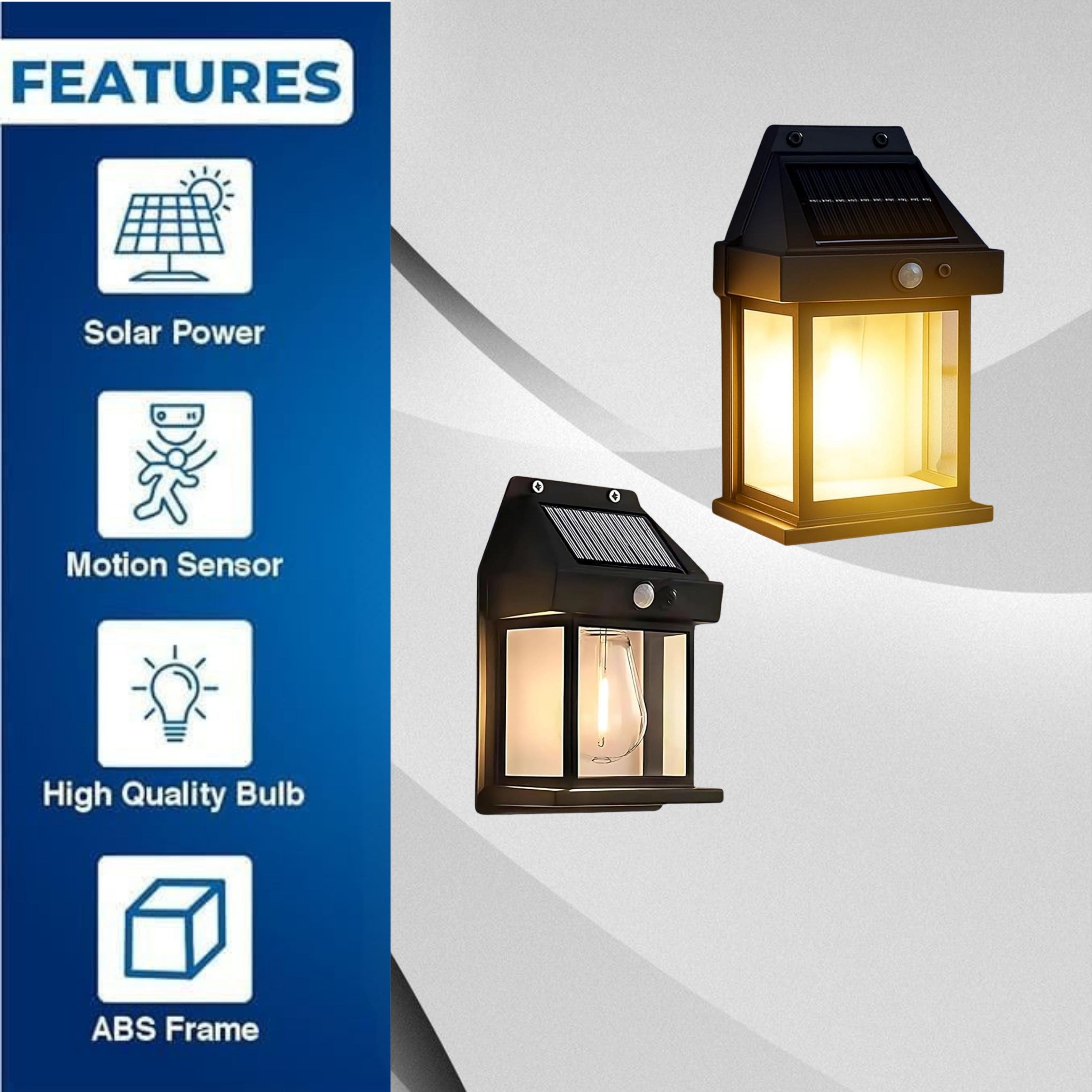 Solar Lamp – Eco-Friendly & Portable Lighting Solution - Illuminate your space sustainably with this solar-powered lamp—perfect for outdoor use, gardens, balconies, or emergency lighting. # Pack of 2