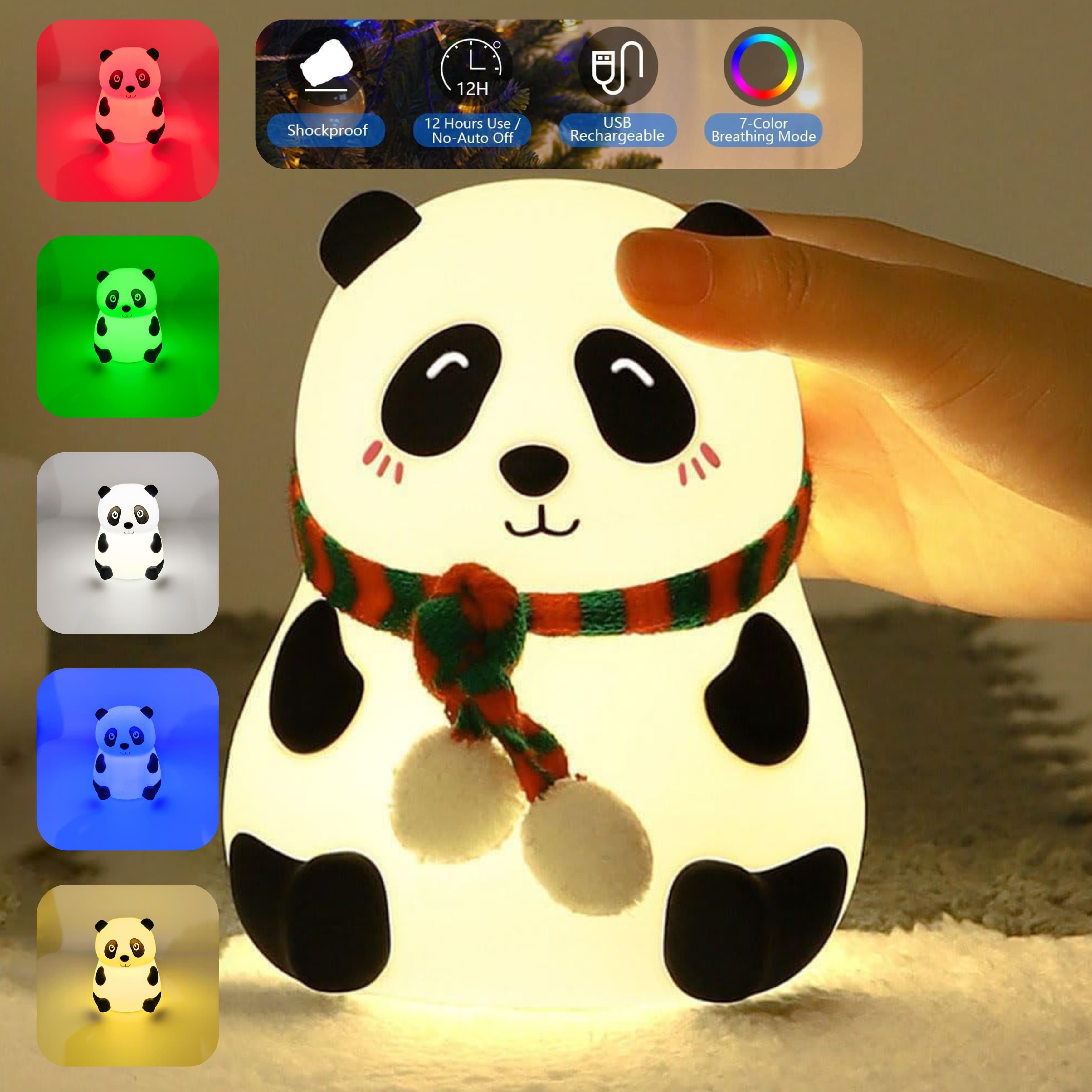 Cute Panda Lamp – Soft Glow Night Light for Kids & Home, Add a touch of cuteness and warmth with this Panda Lamp—perfect for children’s rooms, nurseries, or cozy corners.
