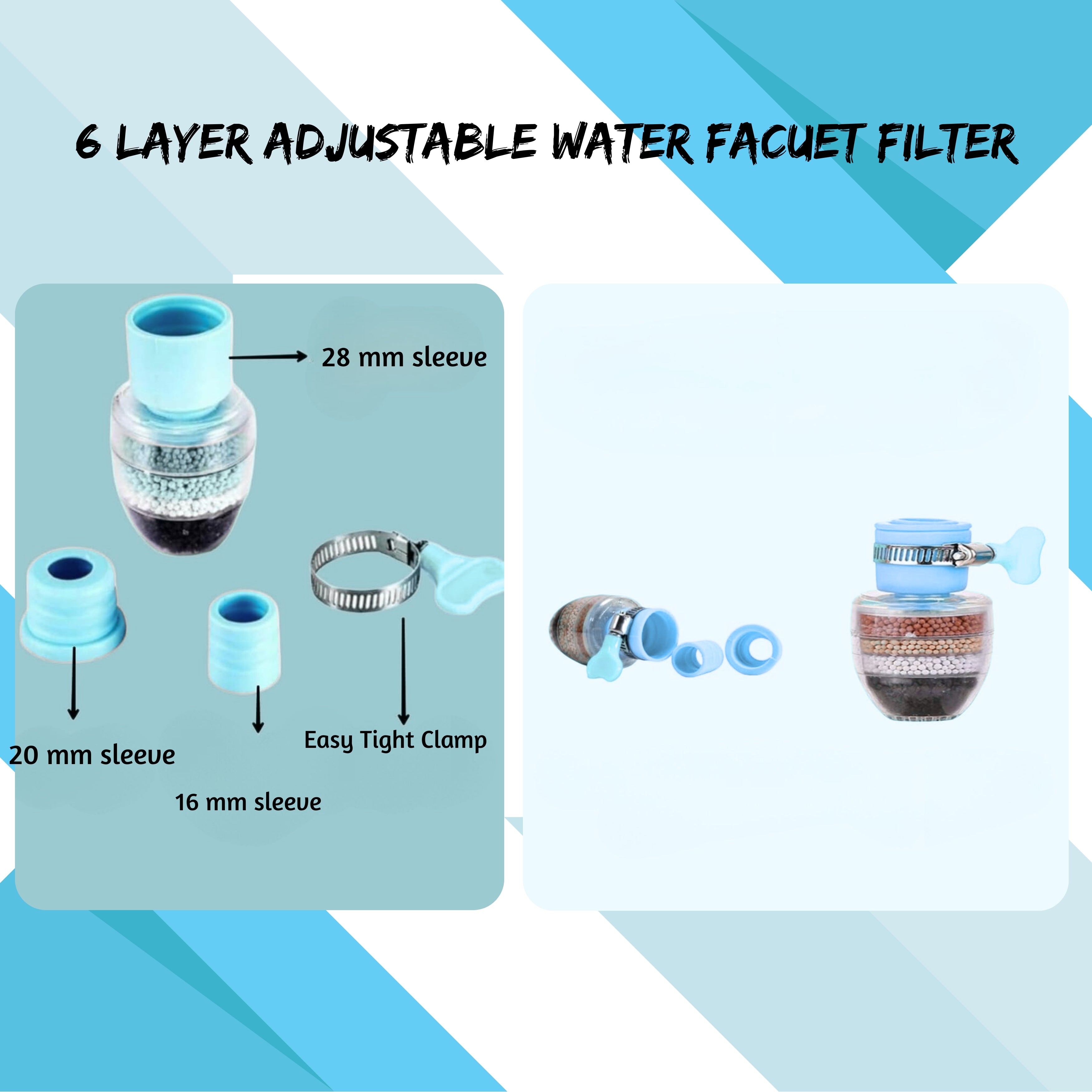 5-Layered Purification Water Faucet – Clean & Safe Drinking Water Instantly # Pack of 3