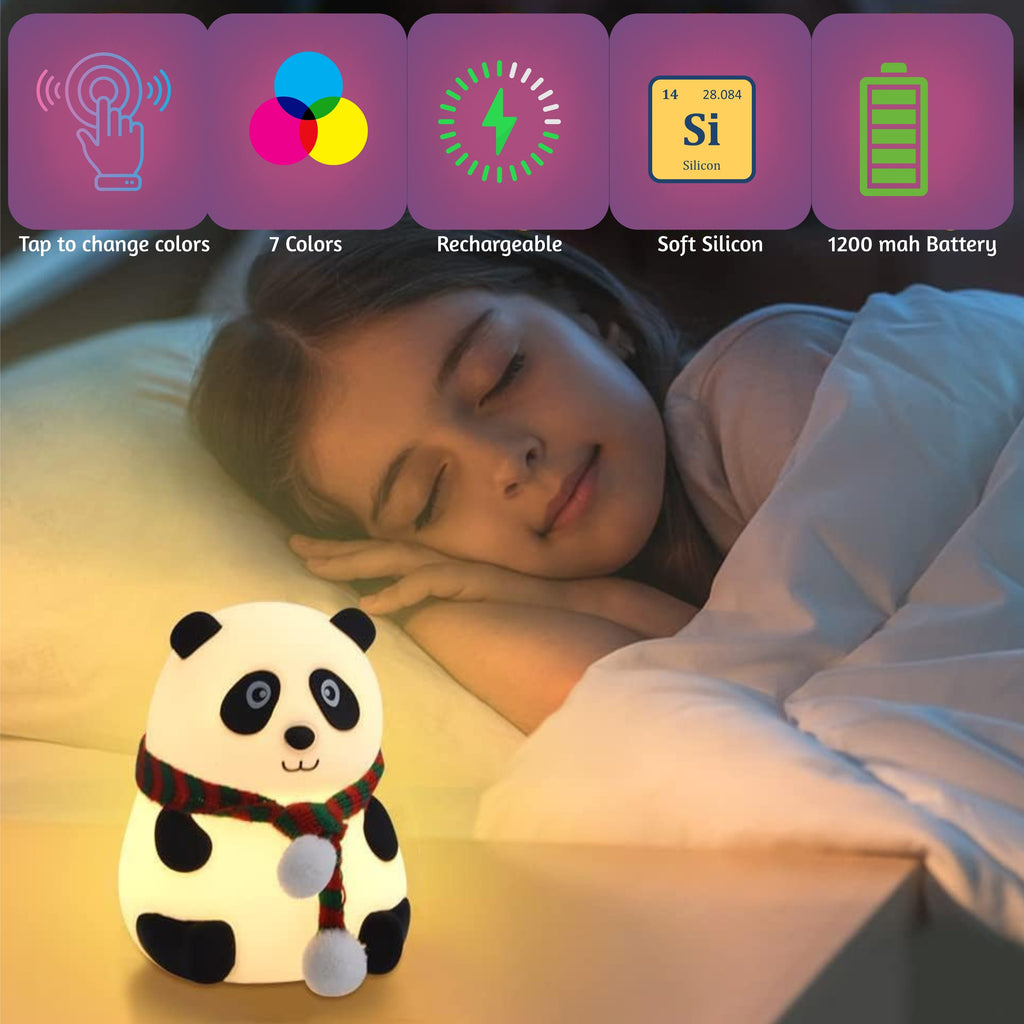Cute Panda Lamp – Soft Glow Night Light for Kids & Home, Add a touch of cuteness and warmth with this Panda Lamp—perfect for children’s rooms, nurseries, or cozy corners.