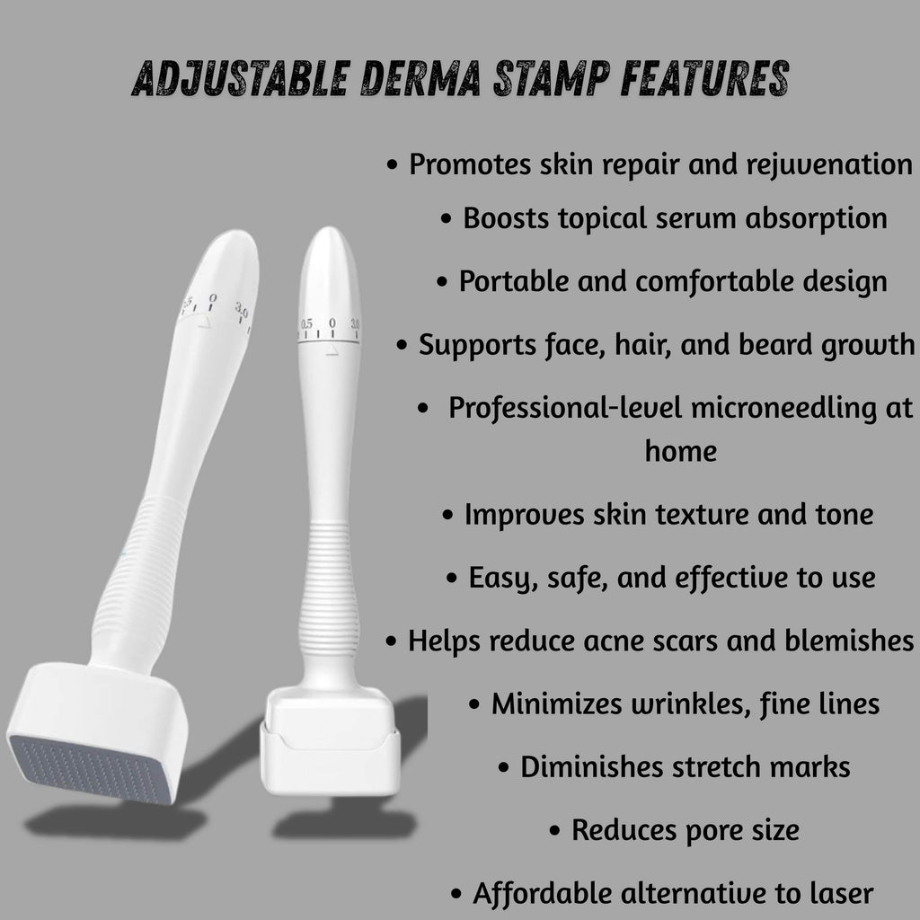 Derma Stamp – Professional Skin Care Tool for Rejuvenation, Revitalize your skin with the Derma Stamp, designed for professional-quality micro-needling