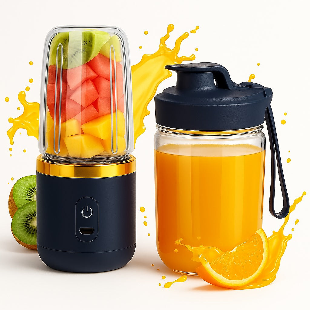 Portable Juicer – Fresh Juice Anytime, Anywhere - Enjoy fresh, healthy juice on the go with this compact, USB-powered portable juicer—perfect for home, office, or travel.