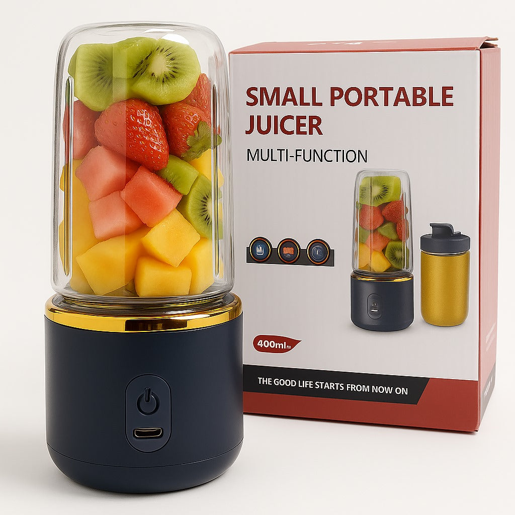 Portable Juicer – Fresh Juice Anytime, Anywhere - Enjoy fresh, healthy juice on the go with this compact, USB-powered portable juicer—perfect for home, office, or travel.