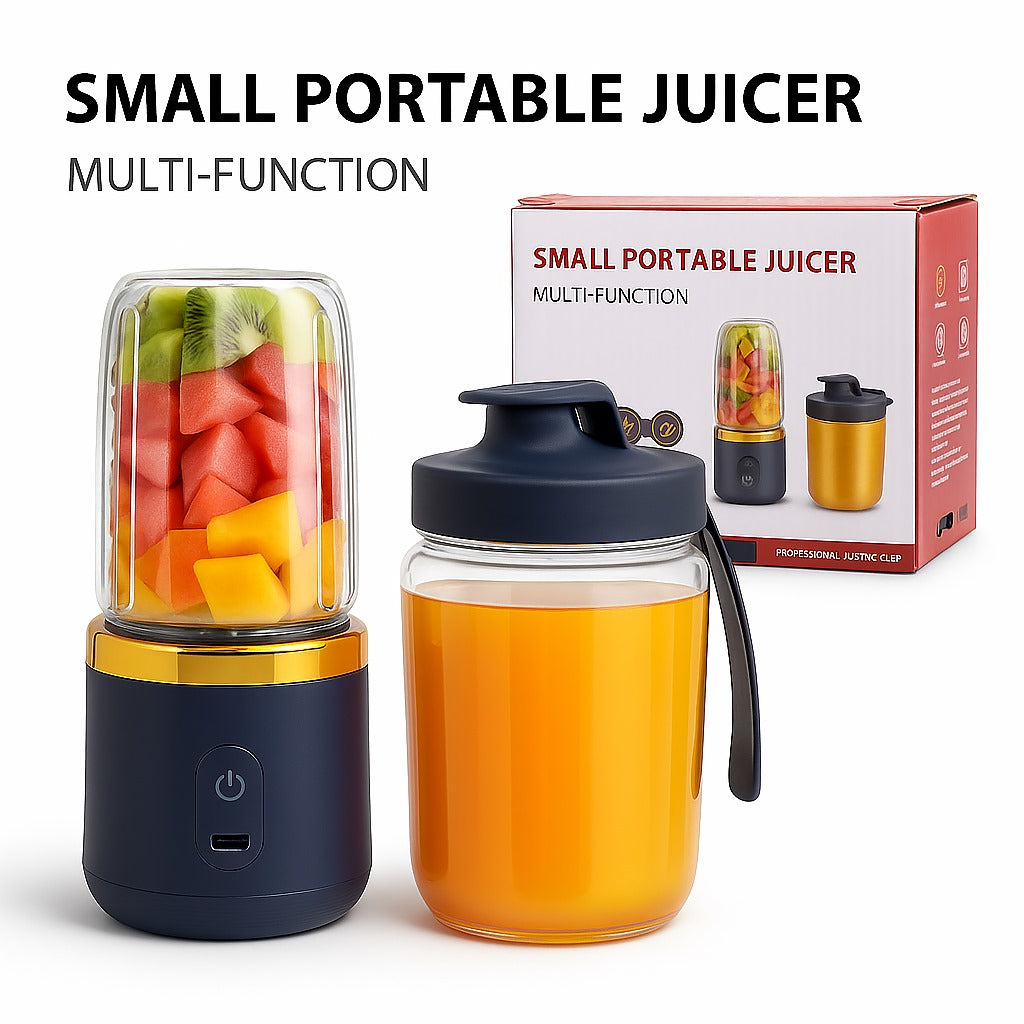 Portable Juicer – Fresh Juice Anytime, Anywhere - Enjoy fresh, healthy juice on the go with this compact, USB-powered portable juicer—perfect for home, office, or travel.