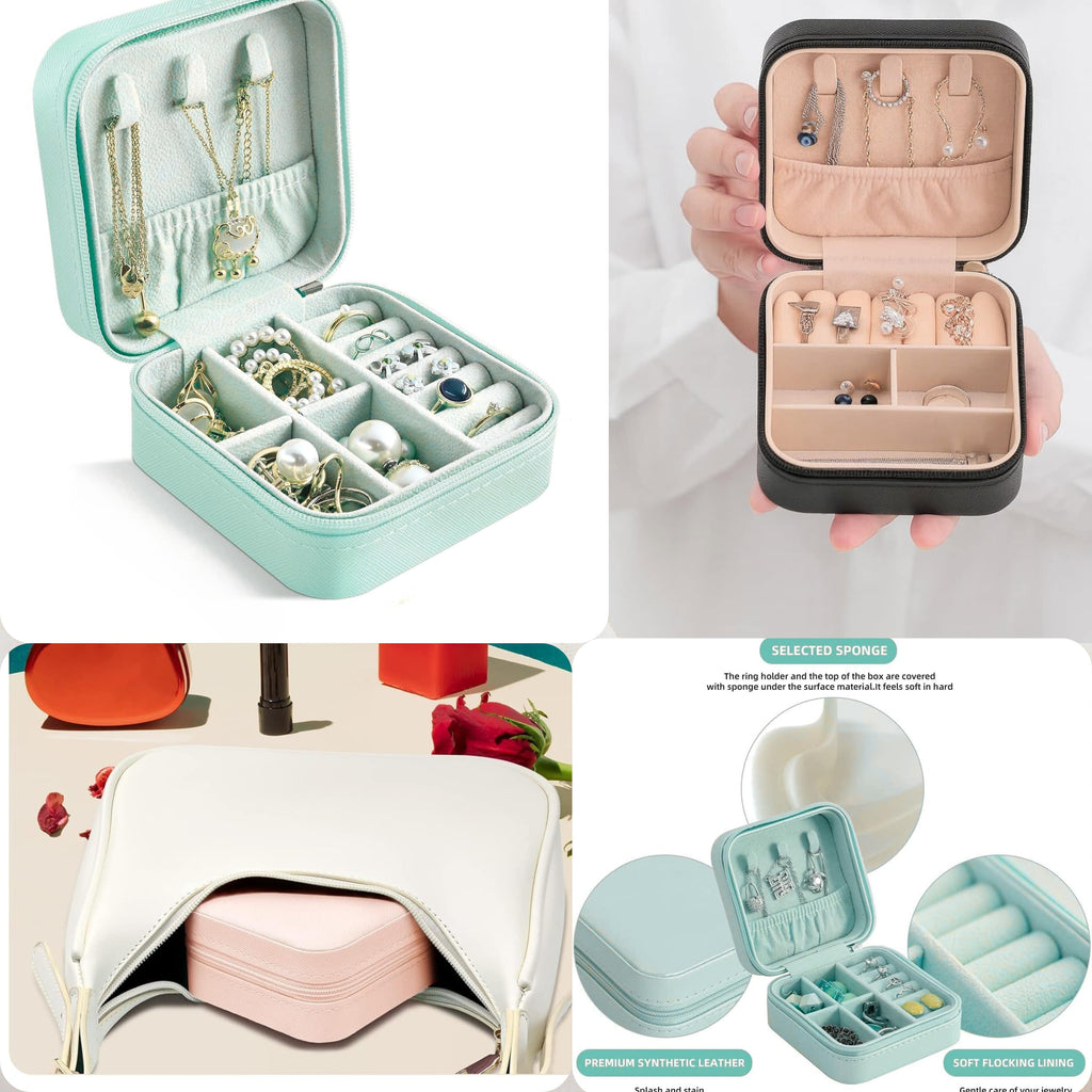 Cute & Compact Jewellery Box – Stylish Storage for Your Precious Jewellery Like Studs, Earrings, Chains and Bracelet
