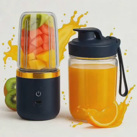 Portable Juicer – Fresh Juice Anytime, Anywhere - Enjoy fresh, healthy juice on the go with this compact, USB-powered portable juicer—perfect for home, office, or travel.